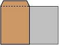 C5-Umschlagsformat im vergleich zum A4-Papier